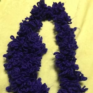 Purple Handmade Loopy Scarf NWOT